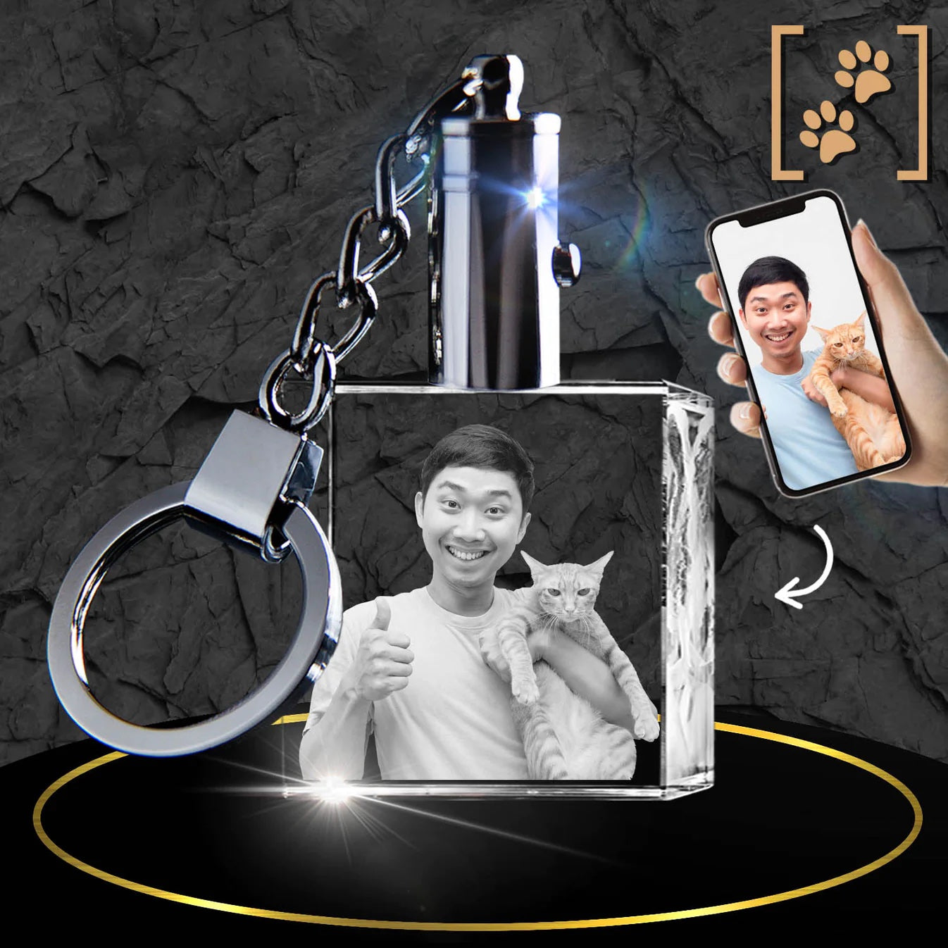Square Keychain