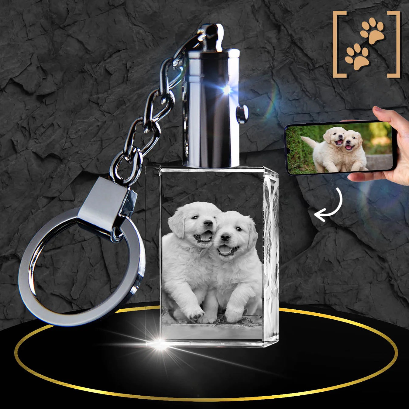 Rectangle Keychain